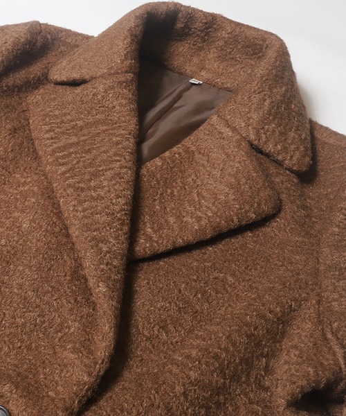 coca（coca）（コカ）の「カーリーボアコート（その他アウター・レディース・キャメル/グレー・L/M）」の14枚目の写真