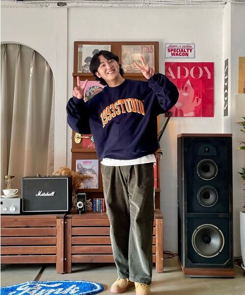 1993STUDIO（1993スタジオ）の「アセンティックアーチロゴスウェットシャツ_ネイビー（スウェット・メンズ・その他・MEDIUM/LARGE）」の3枚目の写真
