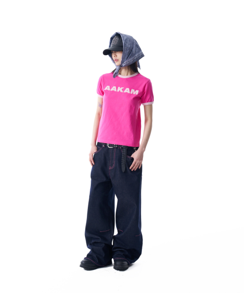 AAKAM（アーカム）の「ステッチデニムパンツ（ダークブルー）（デニムパンツ・レディース・その他・2/1）」の8枚目の写真