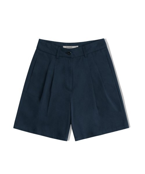 F.ILLUMINATE（フィルミネイト）の「(W)ツーピンタックハーフパンツ-ネイビー（その他パンツ・レディース・その他・SMALL/MEDIUM）」の2枚目の写真