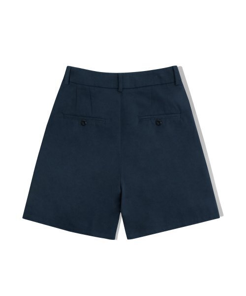 F.ILLUMINATE（フィルミネイト）の「(W)ツーピンタックハーフパンツ-ネイビー（その他パンツ・レディース・その他・SMALL/MEDIUM）」の3枚目の写真