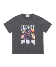 CNVS（ベティ ブープ）の「[ULKIN X Tree 13] Artist T-shirt heart charcoal（Tシャツ/カットソー）」