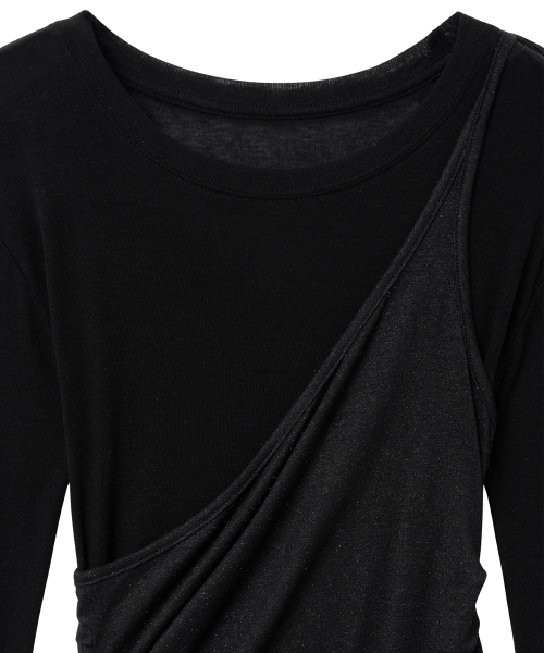Midnight Move(ミッドナイトムーブ)の「cancan set t (black)(Tシャツ/カットソー・レディース・その他・FREE)」の2枚目の写真