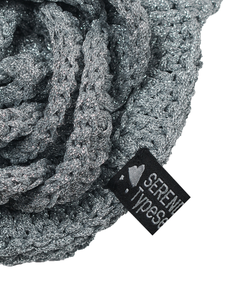 TYPESERVICE（タイプサービス）の「Glittered Rose Handmade Knitted Bag [Silver]（メッセンジャーバッグ・レディース・その他・FREE）」の2枚目の写真