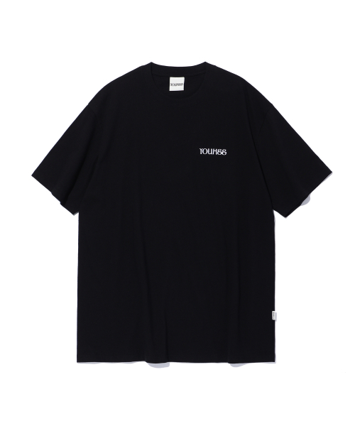 YOUHEE(ユヒ)の「YOUHEE SMALL LOGO T-SHIRTS BLACK(Tシャツ/カットソー・レディース・その他・FREE)」の2枚目の写真