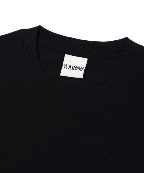 YOUHEE(ユヒ)の「YOUHEE SMALL LOGO T-SHIRTS BLACK(Tシャツ/カットソー・レディース・その他・FREE)」の4枚目の写真