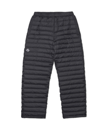 CREPE DUCK DOWN PADDED PANTS - BLACK