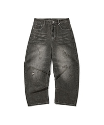 Verdnt（バーダント）の「スレッチウォッシュバルーンデニムパンツ[デザートブラック]（デニムパンツ）」