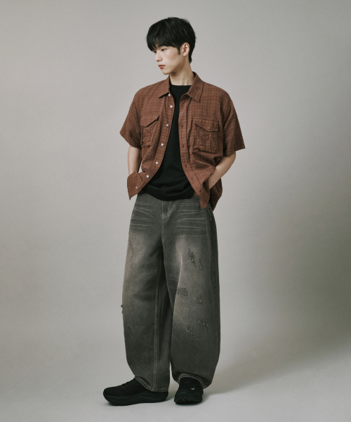 Verdnt（バーダント）の「スレッチウォッシュバルーンデニムパンツ[デザートブラック]（デニムパンツ・レディース・ブラック・SMALL/MEDIUM/LARGE/X-LARGE）」の6枚目の写真