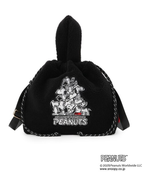 PEANUTS(ピーナッツ)の「【PEANUTS】ボア巾着トート(トートバッグ・レディース・ブラック/アイボリー/グレー/チャコールグレー・00)」の18枚目の写真