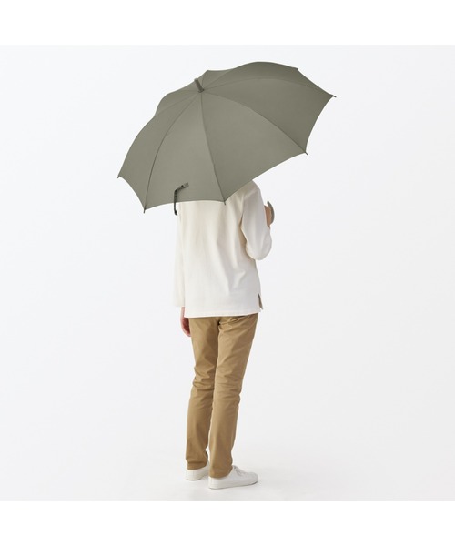 無印良品（ムジルシリョウヒン）の「晴雨兼用　しるしのつけられる　傘（長傘・レディース・カーキ系/ダークベージュ/ネイビー/アイボリー/ブラック・60cm）」の17枚目の写真