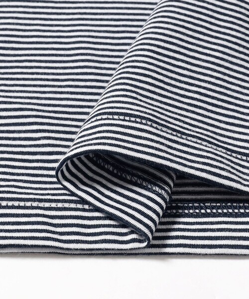 Ray BEAMS(レイビームス)の「【別注】DANTON / ストライプ インナー Tシャツ(Tシャツ/カットソー・レディース・ネイビー・SMALL/MEDIUM)」の3枚目の写真