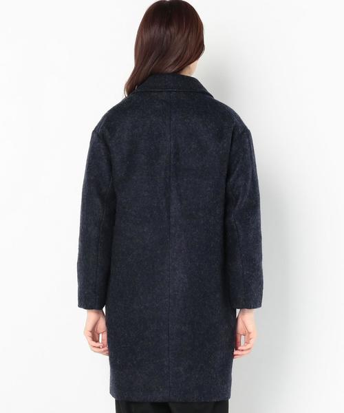 Another Edition（アナザーエディション）の「★★ブークレーチェスターコート（ネイビー）/AEBC ブークレー チェスター CT 79（チェスターコート・レディース・ネイビー・フリー）」の2枚目の写真