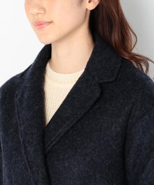 Another Edition（アナザーエディション）の「★★ブークレーチェスターコート（ネイビー）/AEBC ブークレー チェスター CT 79（チェスターコート・レディース・ネイビー・フリー）」の5枚目の写真