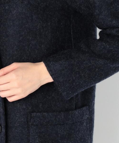 Another Edition（アナザーエディション）の「★★ブークレーチェスターコート（ネイビー）/AEBC ブークレー チェスター CT 79（チェスターコート・レディース・ネイビー・フリー）」の6枚目の写真