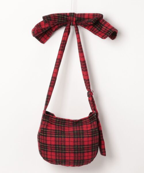 IMARI（イマリ）の「【 IMARI / イマリ 】 リボン ショルダー チェック柄 トートバッグ #（ショルダーバッグ・レディース・レッド・FREE）」の4枚目の写真