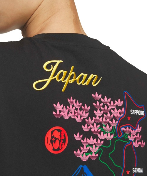 adidas(アディダス)の「adidas JAPAN S/S TEE / アディダス ジャパン ショートスリーブ ティー(Tシャツ/カットソー・メンズ・ブラック・S/M/L/XL/XXL)」の6枚目の写真