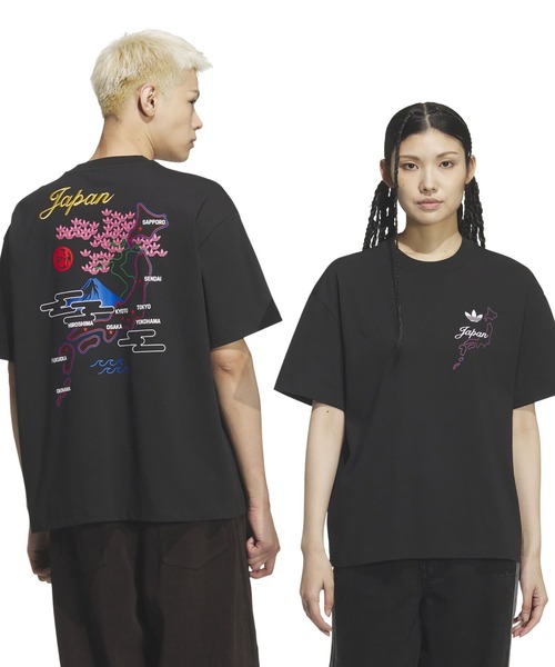 adidas(アディダス)の「adidas JAPAN S/S TEE / アディダス ジャパン ショートスリーブ ティー(Tシャツ/カットソー・メンズ・ブラック・S/M/L/XL/XXL)」の4枚目の写真