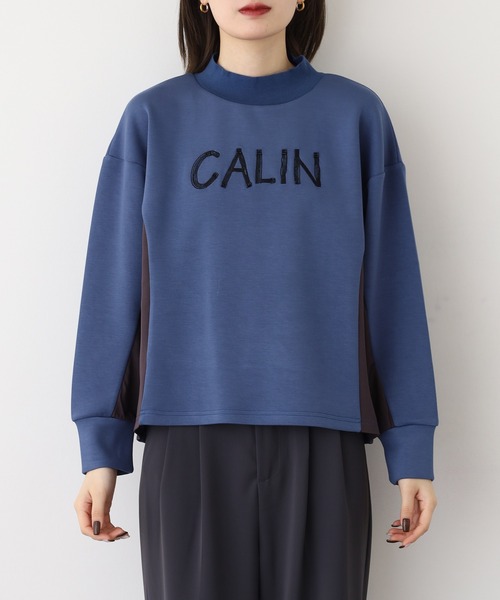 A.N.L(エーエヌエル レーベル)の「A.N.L ダンボールロゴプルオーバー(Tシャツ/カットソー・レディース・ブルー/ベージュ・38)」の3枚目の写真