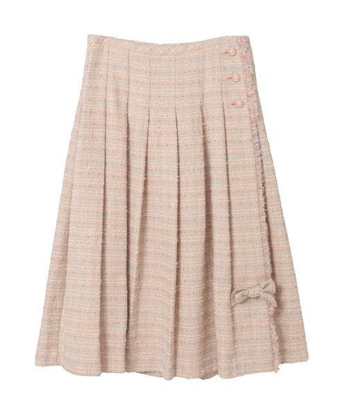 PINK HOUSE(ピンクハウス)の「ファンシーツイードスカート(スカート・レディース・ブラック/キナリ/ピンク系・MEDIUM/LARGE)」の9枚目の写真