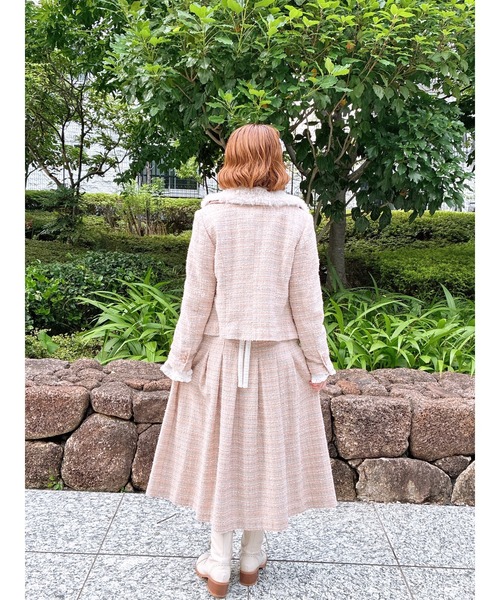 PINK HOUSE(ピンクハウス)の「ファンシーツイードスカート(スカート・レディース・ブラック/キナリ/ピンク系・MEDIUM/LARGE)」の8枚目の写真