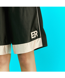 [UN] Applique Basketball Pants Black