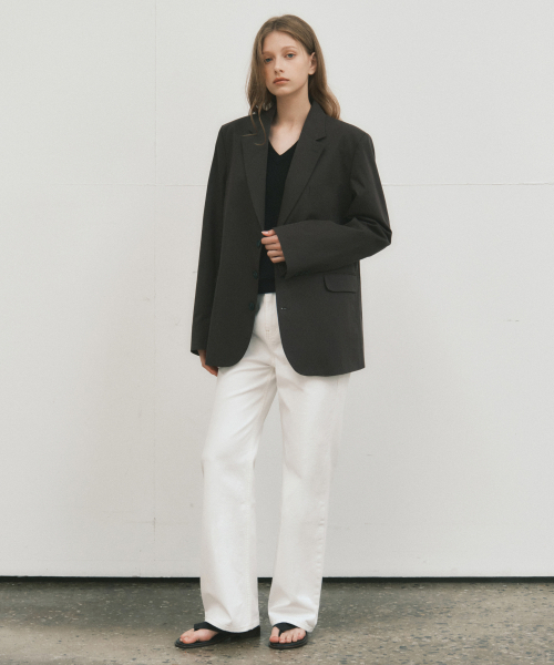 WEDNESDAYOASISFORWOMEN(ウェンズデー オアシス フォー ウーマン)の「W/クラシックコットンステッチパンツ_IVORY(W25-PT27)(その他パンツ・レディース・アイボリー・SMALL/MEDIUM)」の3枚目の写真