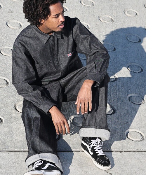 BEN DAVIS（ベンデイビス）の「《BEN DAVIS》DENIM HALF ZIP SHIRT（シャツ/ブラウス・メンズ・インディゴブルー/ブラック系その他・MEDIUM/LARGE/X-LARGE）」の14枚目の写真