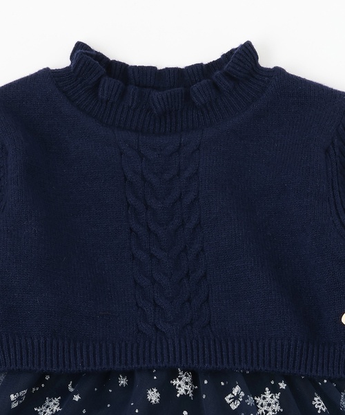 kate spade new york kids(ケイトスペードニューヨーク)の「シュガープラムフェアリードッキングワンピース(ワンピース・キッズ・オフホワイト/ネイビー・120cm/130cm/110cm/160cm/150cm/140cm/100cm)」の4枚目の写真