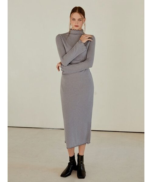 ETMON(エトモン)の「Layered Slim Long Dress Light Blue(ワンピース・レディース・その他・FREE)」の4枚目の写真
