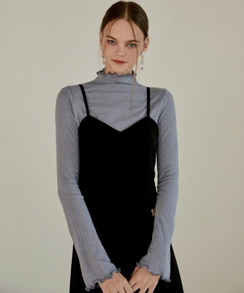 ETMON(エトモン)の「Layered Slim Long Dress Light Blue(ワンピース・レディース・その他・FREE)」の5枚目の写真