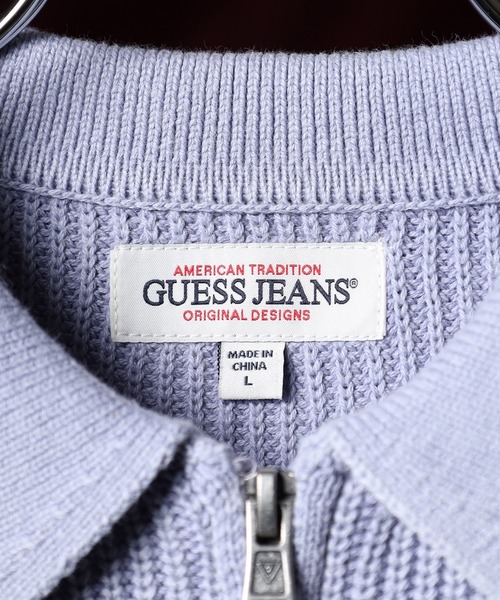 GUESS JEANS（ゲスジーンズ）の「GUESS JEANS ハーフジップニットシャツ（ニット/セーター・メンズ・ライトブルー・S/M/L/XL）」の2枚目の写真