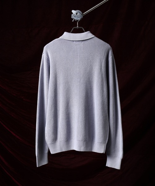 GUESS JEANS（ゲスジーンズ）の「GUESS JEANS ハーフジップニットシャツ（ニット/セーター・メンズ・ライトブルー・S/M/L/XL）」の6枚目の写真