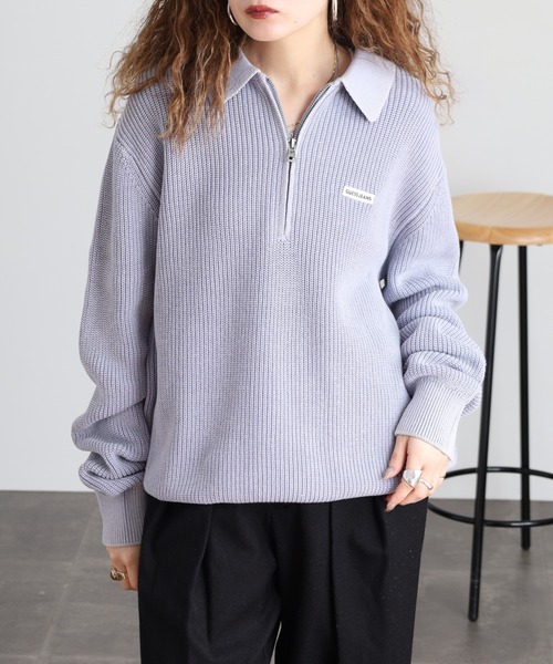 GUESS JEANS(ゲスジーンズ)の「GUESS JEANS ハーフジップニットシャツ(ニット/セーター・メンズ・ライトブルー・S/M/L/XL)」の15枚目の写真