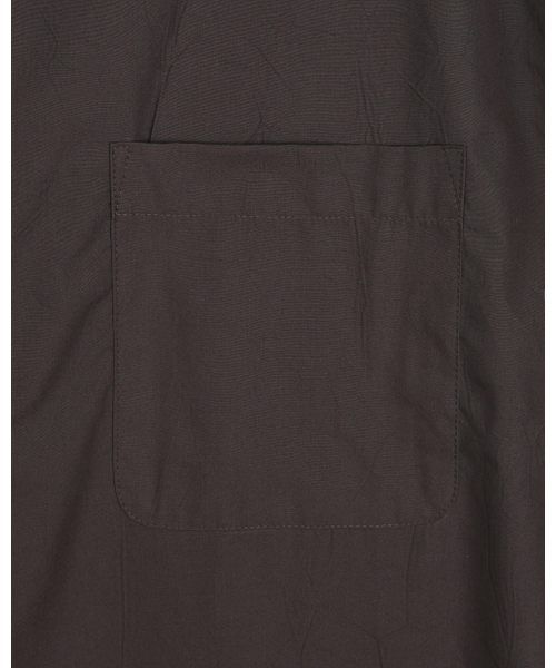 BESLOW(ビースロー)の「LOOSE FIT CREASE COTTON SHIRTS DARK BROWN(シャツ/ブラウス・メンズ・その他・SMALL/MEDIUM/LARGE/X-LARGE)」の3枚目の写真