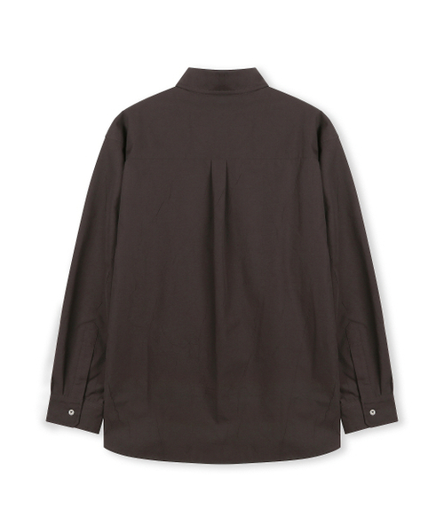 BESLOW(ビースロー)の「LOOSE FIT CREASE COTTON SHIRTS DARK BROWN(シャツ/ブラウス・メンズ・その他・SMALL/MEDIUM/LARGE/X-LARGE)」の6枚目の写真