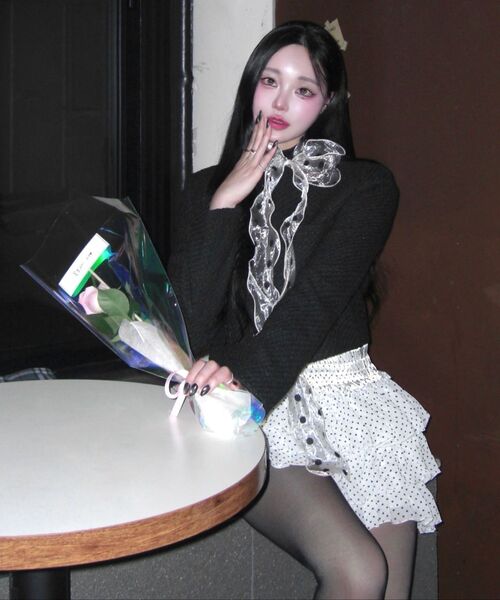 ARI(アリ)の「MINI HEART CANCAN SKIRT PANTS / WHITE(スカート・レディース・ホワイト・FREE)」の7枚目の写真