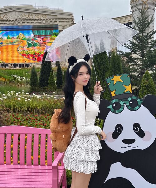 ARI(アリ)の「MINI HEART CANCAN SKIRT PANTS / WHITE(スカート・レディース・ホワイト・FREE)」の8枚目の写真