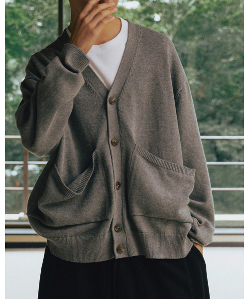 ANGLAN(アングラン)の「Lazy Pocket Cardigan - Grey(カーディガン/ボレロ・メンズ・その他・FREE)」の3枚目の写真