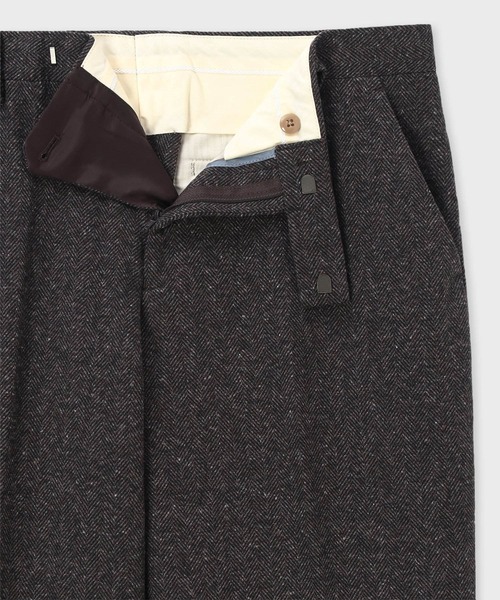Paul Smith（ポールスミス）の「ヘリンボーン テーパードトラウザーズ / 253108 074Y（スラックス・メンズ・ネイビー/ブラウン・XX-LARGE/X-LARGE/LARGE/MEDIUM/SMALL）」の5枚目の写真