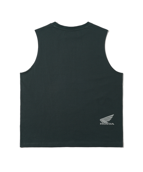PHYPS MOTORCYCLE(フィップスモーターサイクル)の「Racer Sleeveless Pigment Dark Charcoal(Tシャツ/カットソー・レディース・その他・MEDIUM/LARGE/X-LARGE)」の3枚目の写真