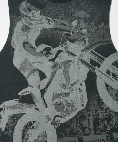 PHYPS MOTORCYCLE(フィップスモーターサイクル)の「Racer Sleeveless Pigment Dark Charcoal(Tシャツ/カットソー・レディース・その他・MEDIUM/LARGE/X-LARGE)」の5枚目の写真