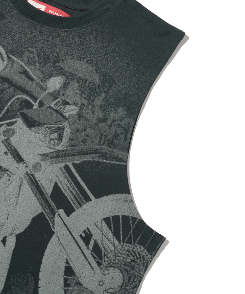 PHYPS MOTORCYCLE(フィップスモーターサイクル)の「Racer Sleeveless Pigment Dark Charcoal(Tシャツ/カットソー・レディース・その他・MEDIUM/LARGE/X-LARGE)」の6枚目の写真
