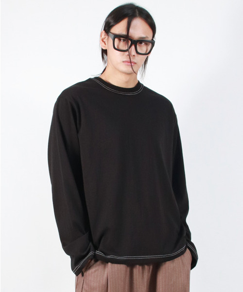 DEMARC(ドゥマーク)の「M OUTSTITCH LOOSE FIT LONG SLEEVE TEE - Black(Tシャツ/カットソー・メンズ・その他・LARGE/MEDIUM)」の7枚目の写真