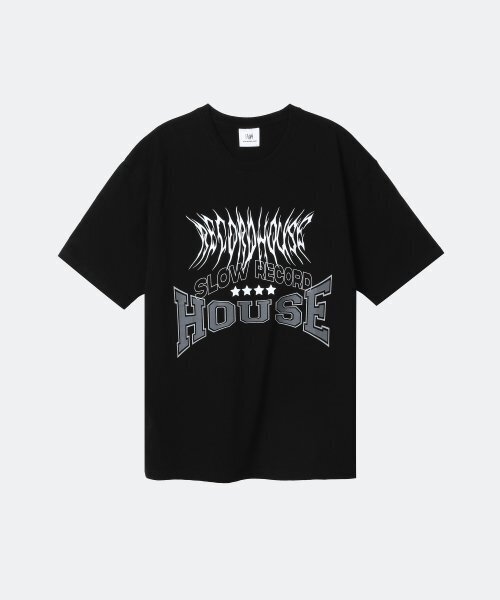 SLOW RECORD HOUSE(スローレコードハウス)の「ライトニングTシャツ_ブラック(Tシャツ/カットソー・レディース・その他・SMALL/MEDIUM/LARGE/X-LARGE)」の1枚目の写真