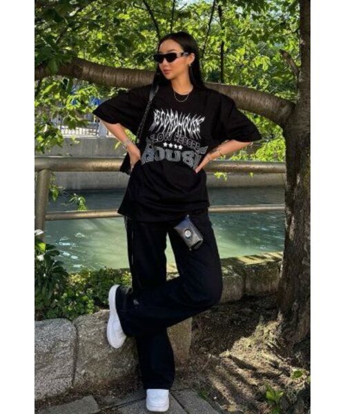 SLOW RECORD HOUSE(スローレコードハウス)の「ライトニングTシャツ_ブラック(Tシャツ/カットソー・レディース・その他・SMALL/MEDIUM/LARGE/X-LARGE)」の5枚目の写真