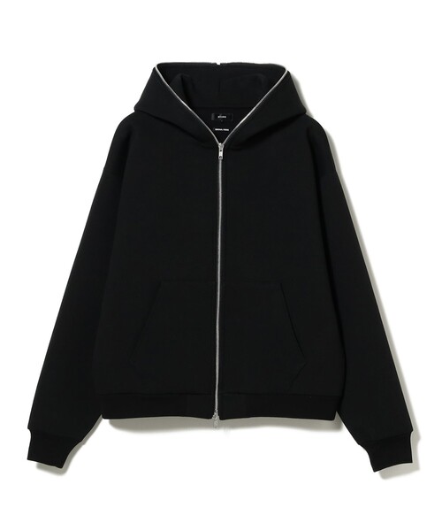 BEAMS（ビームス）の「フルフェイス ジップアップ フーディ 【ワイドショートフィット】（パーカー・メンズ・ブラック/レッド・S/M/L/XL）」の3枚目の写真