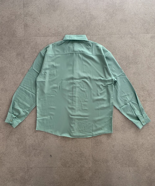 link lot(リンクロット)の「比翼デザインベーシック 無地シャツ(シャツ/ブラウス・メンズ・ブラック/ホワイト/グリーン/ライトグリーン・M/L)」の11枚目の写真