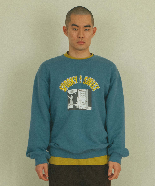 PLAC(プラック)の「CASPER x PLAC スプーキーキャスパースウェットシャツブルー(スウェット・メンズ・その他・LARGE/MEDIUM/SMALL/X-SMALL)」の2枚目の写真