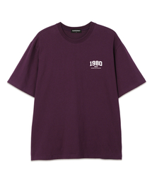 MINI 1980 オーバーサイズ 半袖Tシャツ (VS0050) パープル/ホワイト
